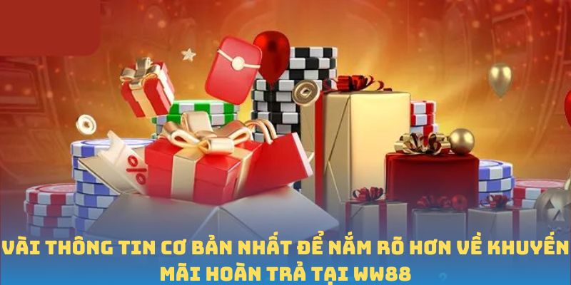 Vài thông tin cơ bản nhất để nắm rõ hơn về Khuyến mãi hoàn trả tại WW88